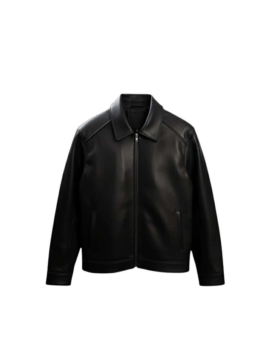 DARK LEATHER JACKET