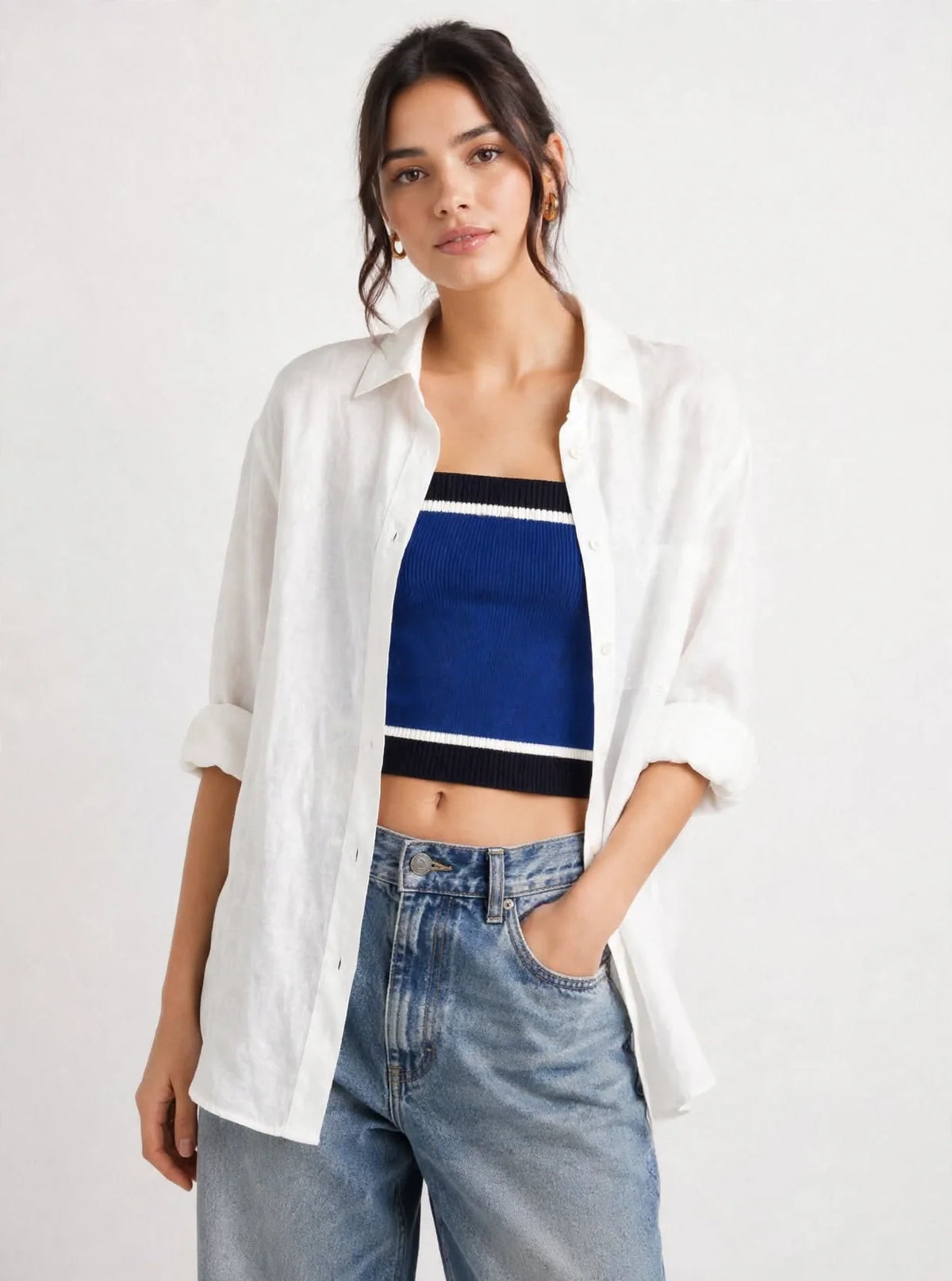 STRAPLESS TOP - BLUE-thumbmail-3