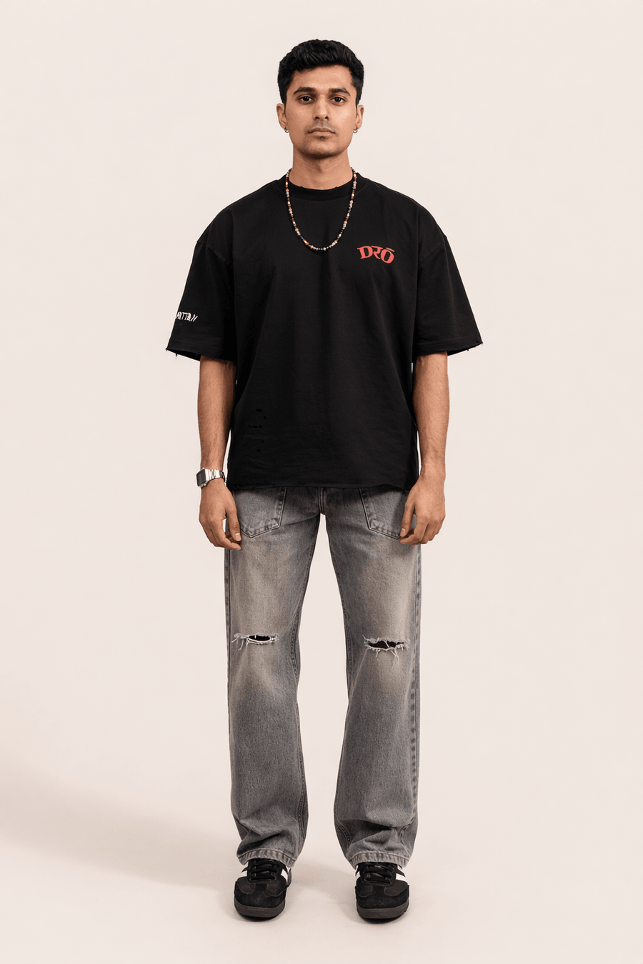 DRO BORROWED EXISTENCE TEE - JET BLACK