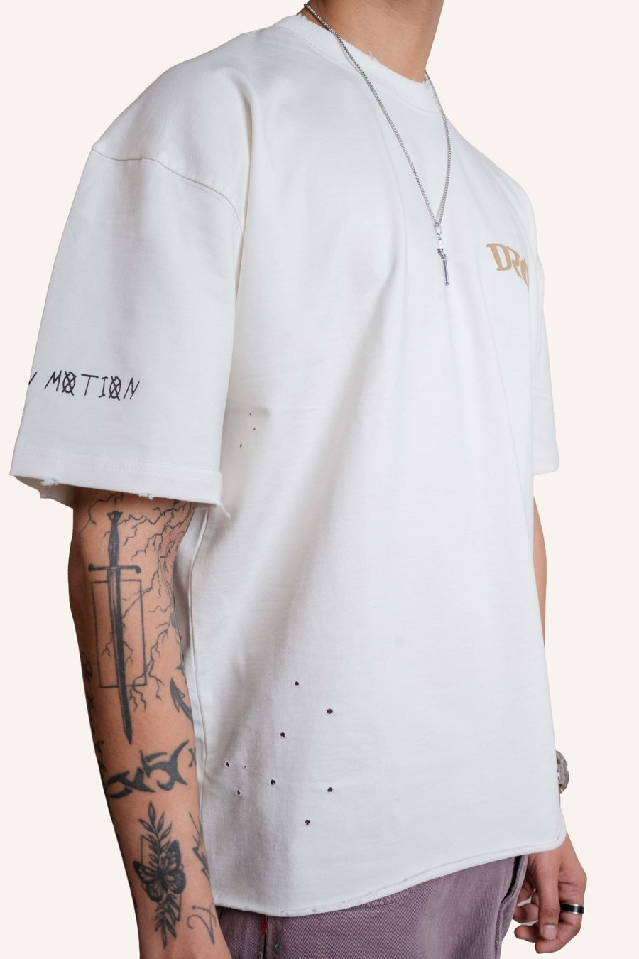 DRO BORROWED EXISTENCE TEE - WHITE