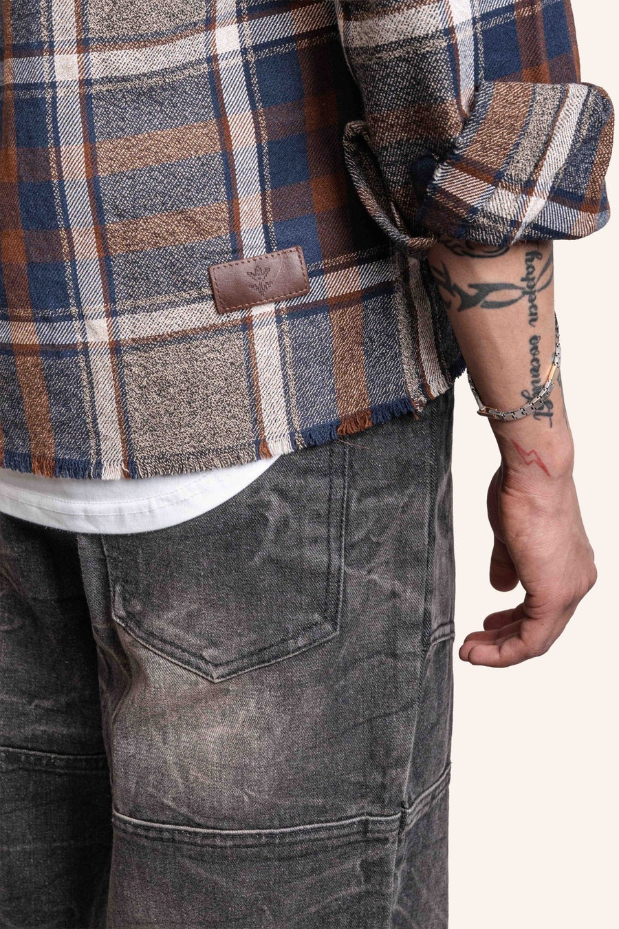 DRO JOURNEY FLANNEL - EARTH BROWN PLAID