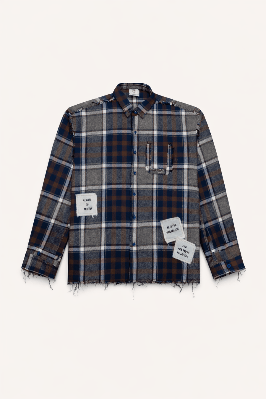 DRO JOURNEY FLANNEL - EARTH BROWN PLAID