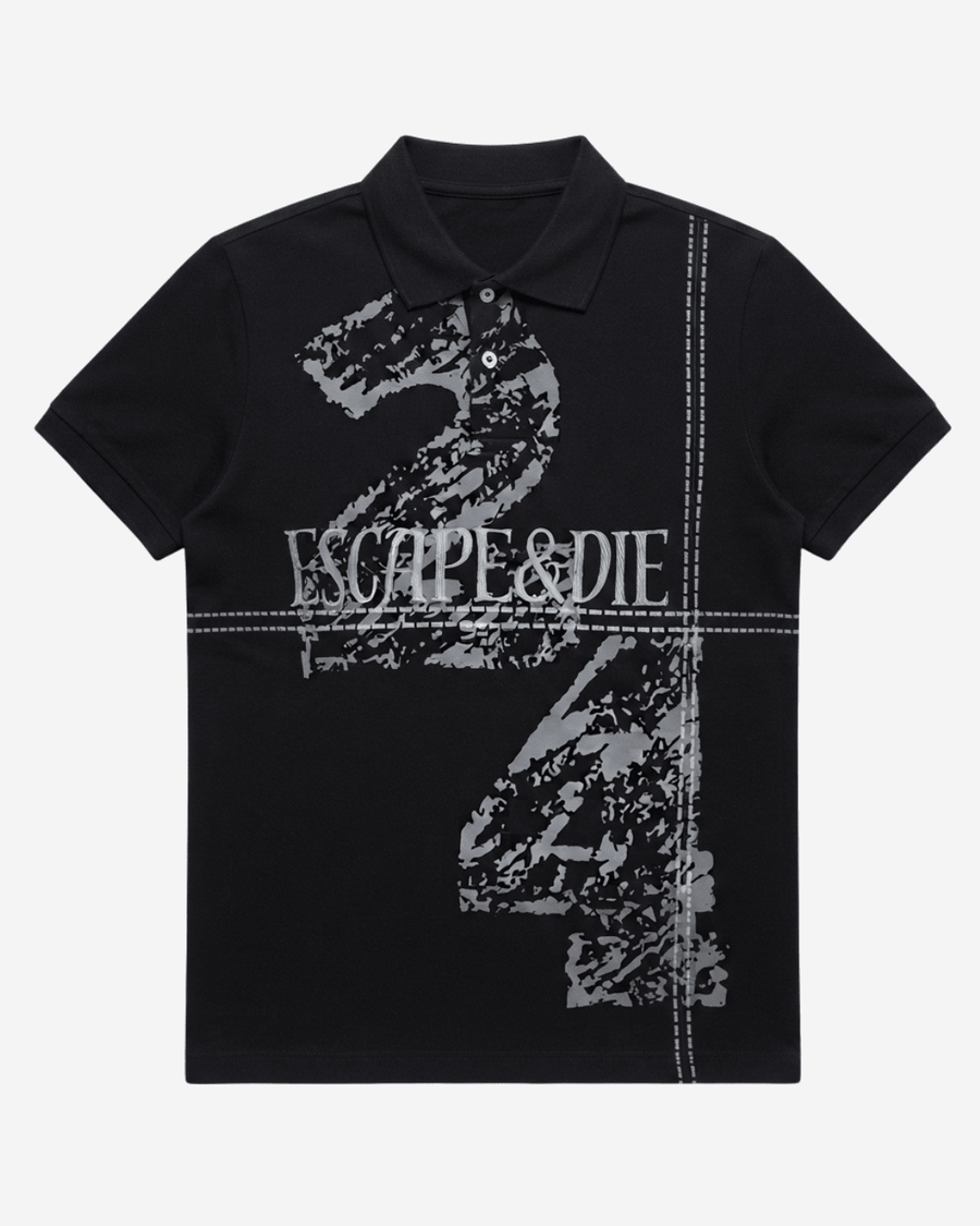 ESCAPE BLACK POLO TEE