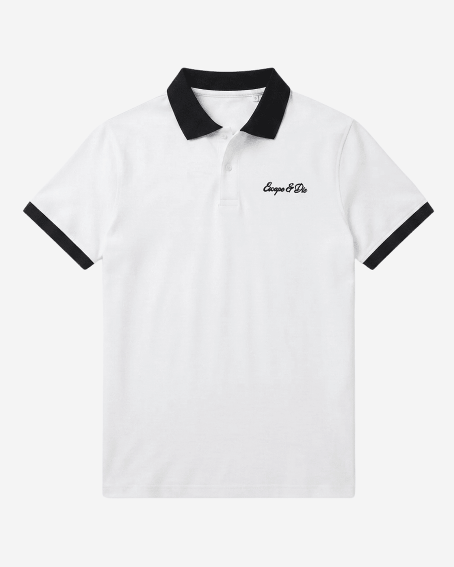 ESCAPE WHITE POLO TEE
