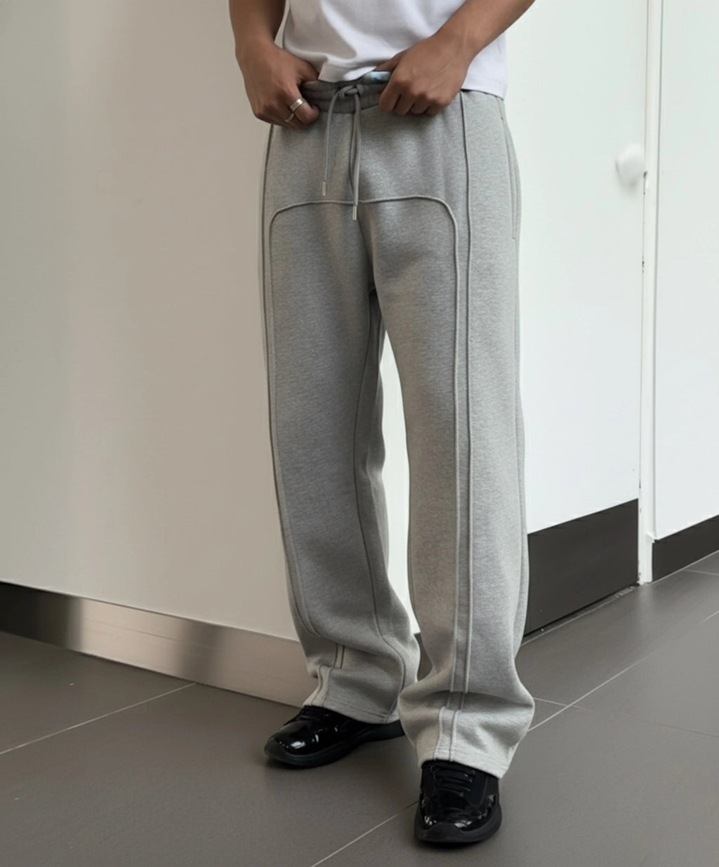 LUXE BOTTOMS - MELANGE GREY