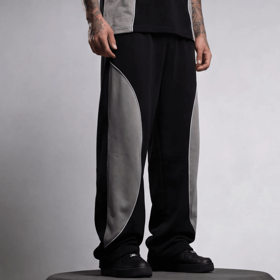 GREYSCALE BAGGY SWEATPANTS