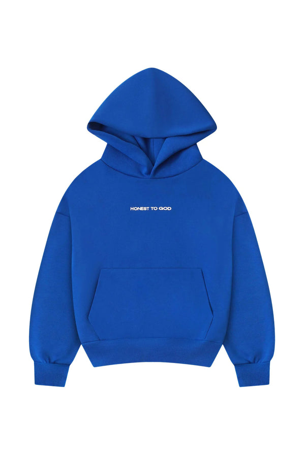 COBALT BLUE BOX FIT HOODIE