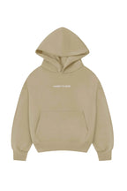 KHAKI CREAM BOX FIT HOODIE