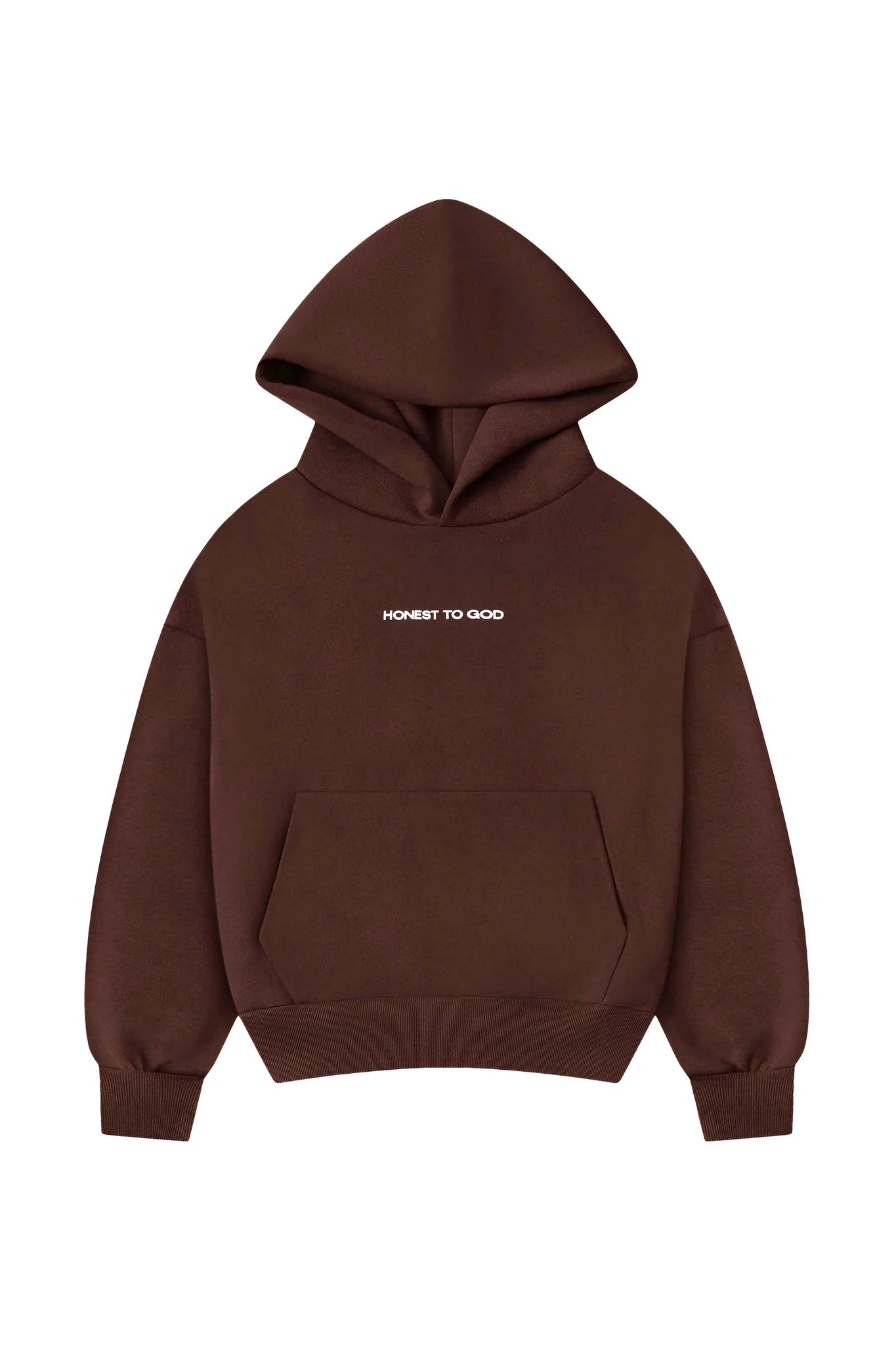 BISTRE BROWN BOX FIT HOODIE