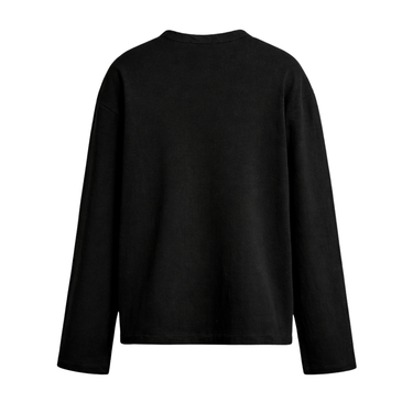 LUXE HENLEY TEE - BLACK