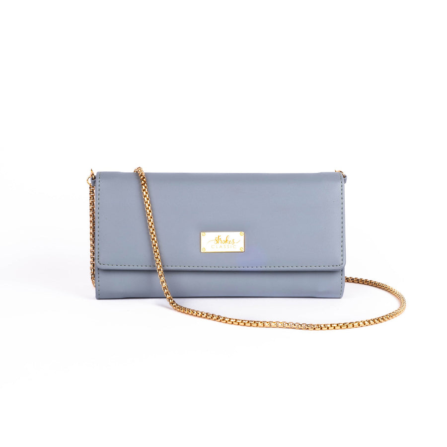 MANOR BLUE CLUTCH WALLET CUM SLING
