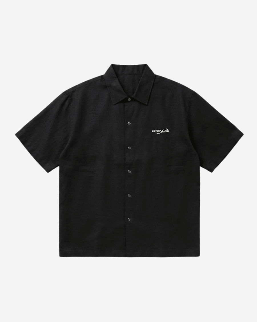 MIDNIGHT BLOOM LINEN SHIRT