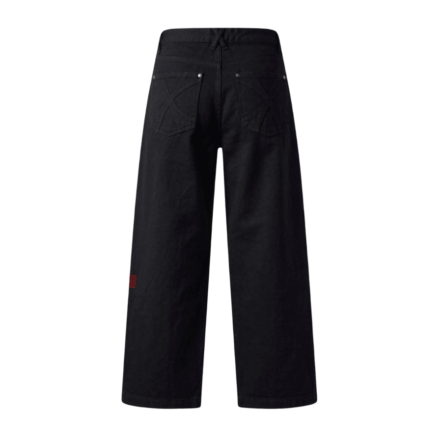 OFFDAY STRAIGHT WIDE LEG JEANS - BLACK