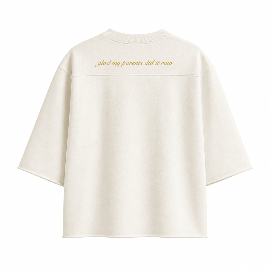 OVERSIZED BOXY RUGGED T-SHIRT - BEIGE