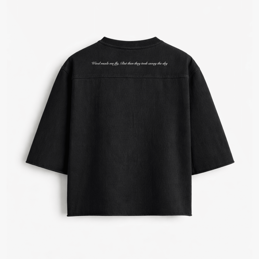 OVERSIZED BOXY RUGGED T-SHIRT - BLACK