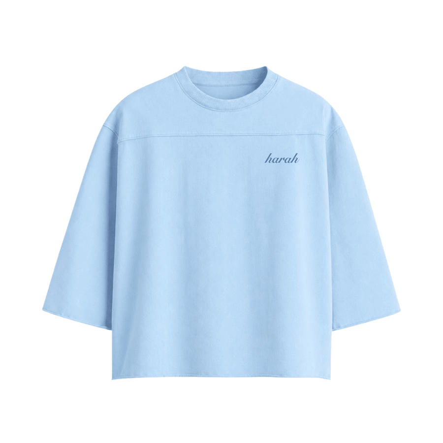 OVERSIZED BOXY RUGGED T-SHIRT - BLUE