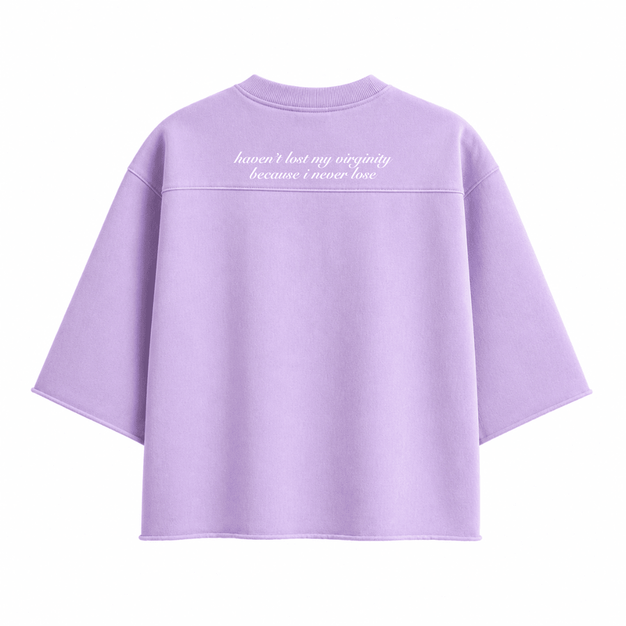 OVERSIZED BOXY RUGGED T-SHIRT - LAVENDER