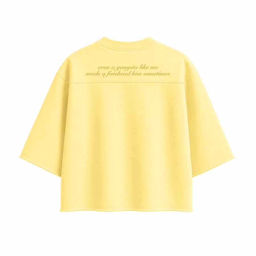 OVERSIZED BOXY RUGGED T-SHIRT - YELLOW