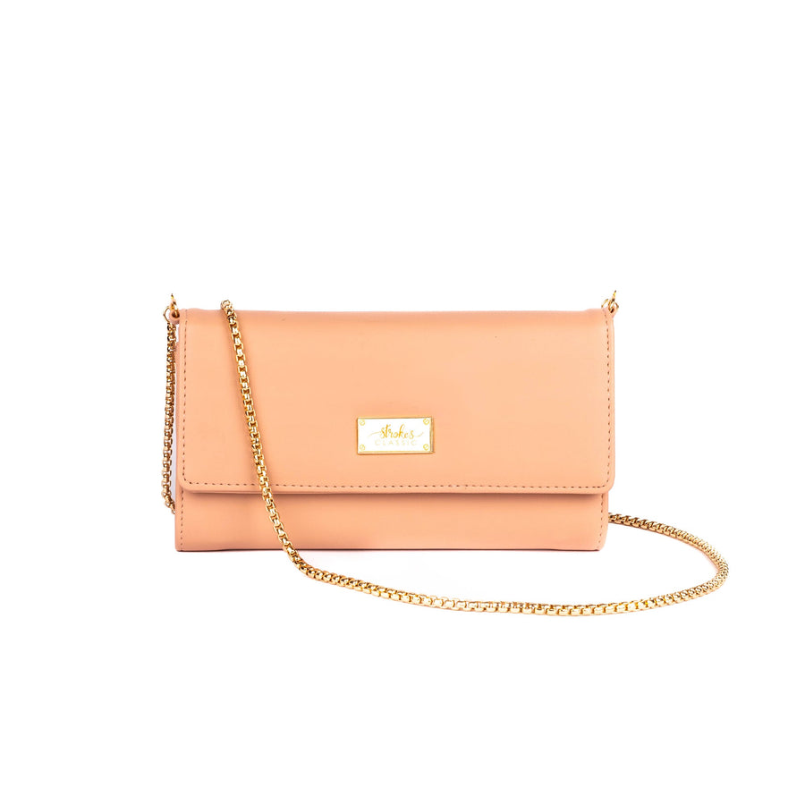 PEACH PARADISE CLUTCH WALLET CUM SLING