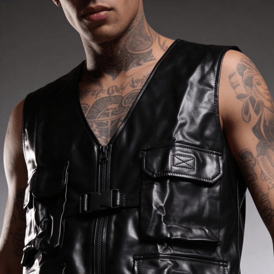 PHANTOM UTILITY LEATHER VEST