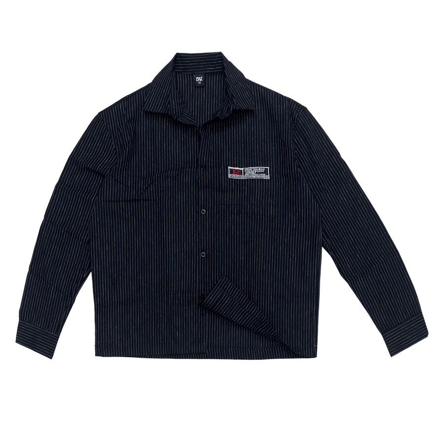 PINSTRIPE LINEN SHIRT