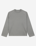 RAGLAN CROPPED TEE - GREY DRIP STUDIOS