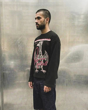 MEMBERS LONG SLEEVE T-SHIRT BLACK