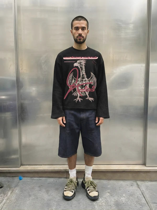 MEMBERS LONG SLEEVE T-SHIRT BLACK