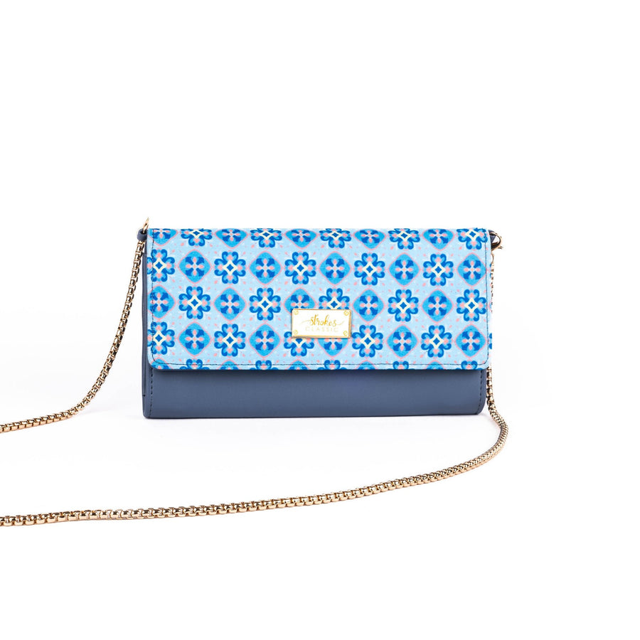 SAPHIRE SYMMETRY CLUTCH WALLET CUM SLING