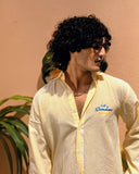 LIMONE YELLOW SEERSUCKER STRIPPED SHIRT MIDVEY