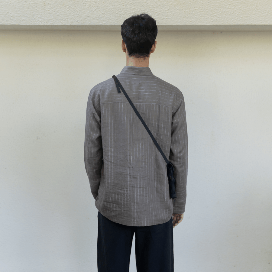 STONE PINSTRIPE SHIRT