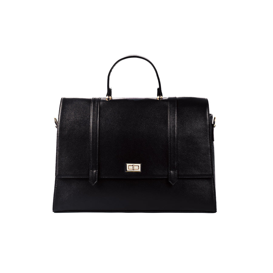 THE CONVERTIBLE WORK BAG : HANDBAG, BACKPACK TO SHOULDER TOTE - CHARCOAL CHIC