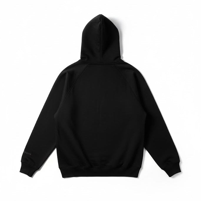 BASIC CHARCOAL BLACK HOODIE