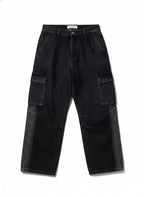 RUGGED BLACK BAGGY DENIM