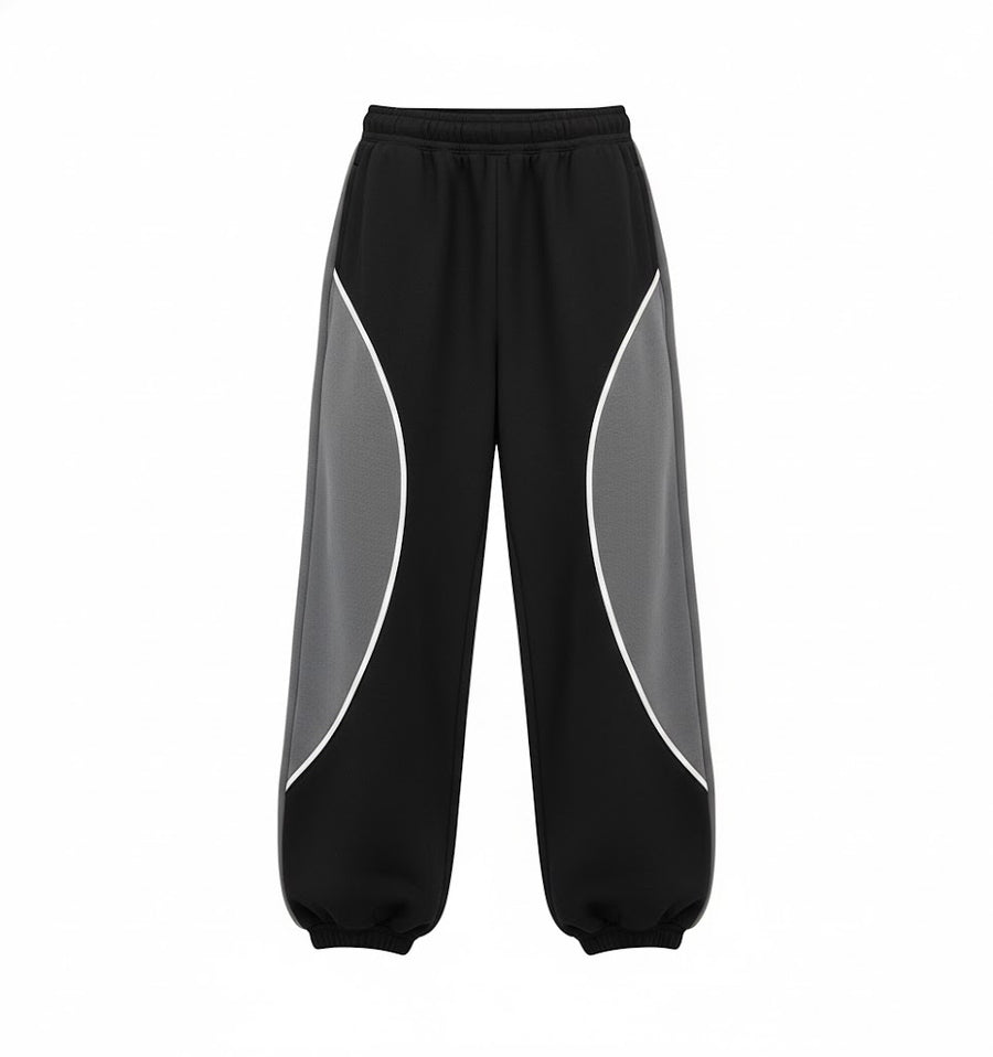 GREYSCALE BAGGY SWEATPANTS