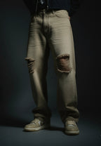 SAND WASH BAGGY DENIMS