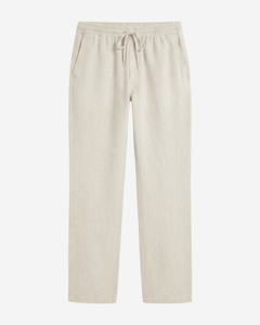 VINTAGE OFF-WHITE PULL ON LINEN PANTS